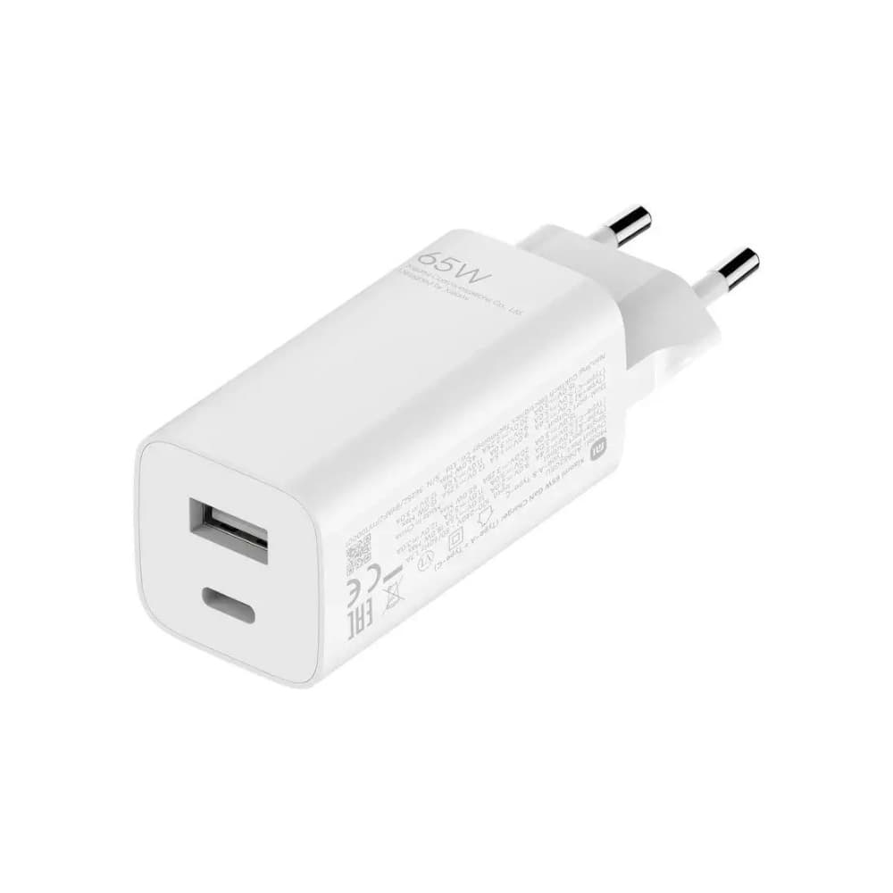 شارژر اورجینال شیائومی Xiaomi GaN Charger (Type-A + Type-C) AD652GEU با توان 65W — تصویر ۲