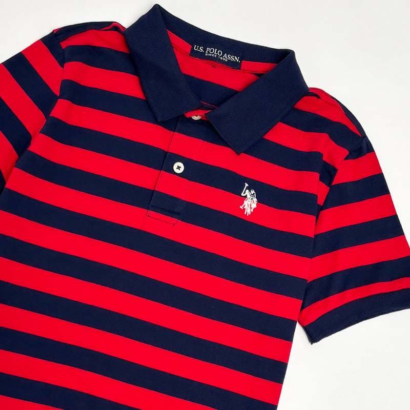 پولوشرت یقه دار پسرانه برند US POLO — تصویر ۱۰