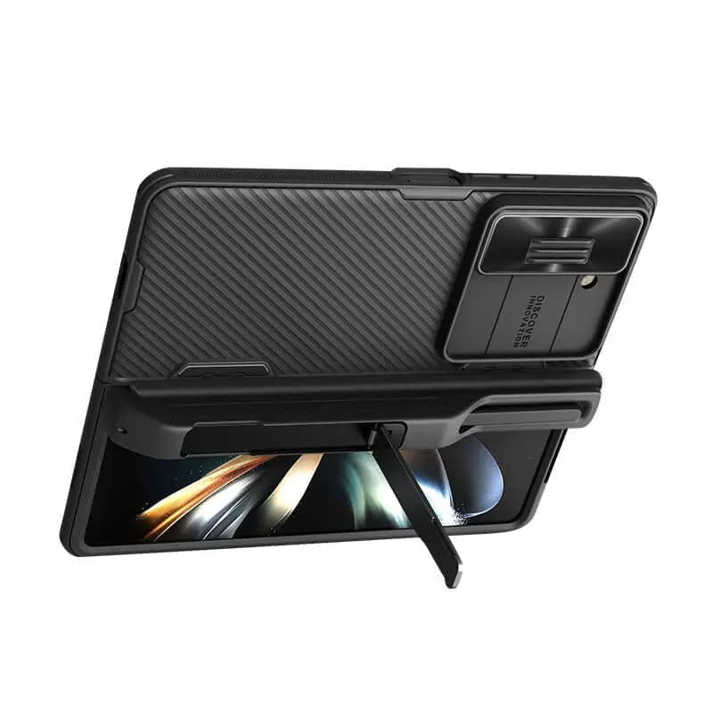 کاور نیلکین مدل CamShield مناسب برای گوشی موبایل سامسونگ Galaxy Z Fold 5 / W24 به همراه نگهدارنده قلم — تصویر ۱۲