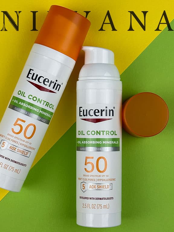 لوسیون ضدآفتاب کنترل کننده چربی صورت اوسرین Eucerin — تصویر ۷