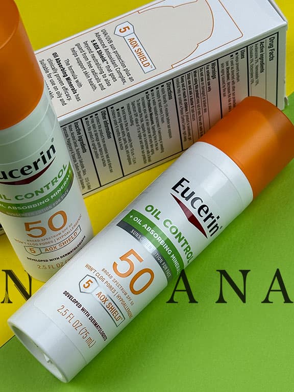 لوسیون ضدآفتاب کنترل کننده چربی صورت اوسرین Eucerin — تصویر ۵
