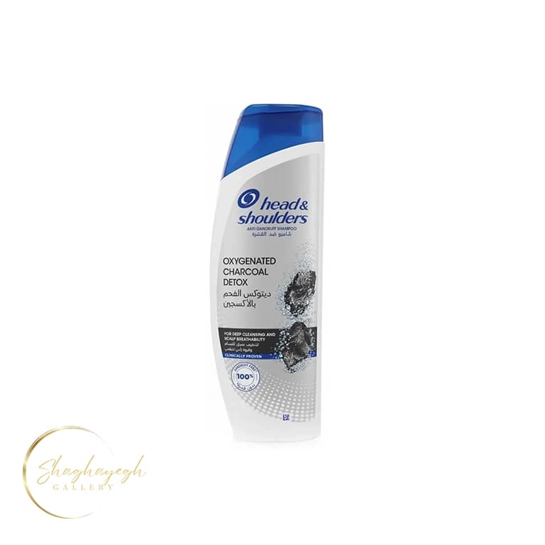 شامپو ضد شوره پاکسازی عمیق هد اند شولدرز Charcoal Detox 375 میل Head & Shoulders Oxygenated Charcoal Detox Anti-Dandruff Shampoo 375ml — تصویر ۳