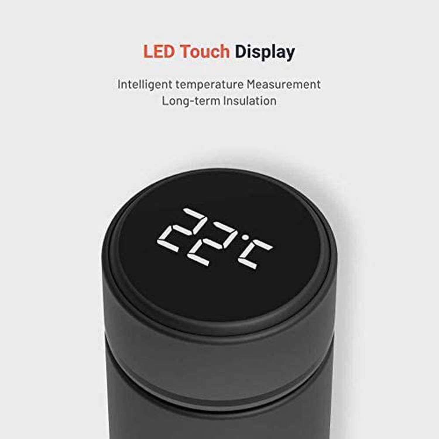 بطری آب هوشمند پرودو مدل Porodo Smart Water Bottle Cup PD-TMPBOT-BK ظرفیت 500ML — تصویر ۴