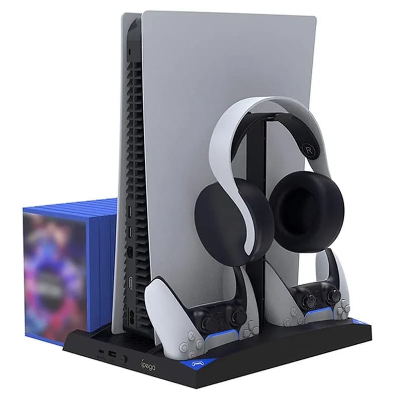پایه استند 6 کاره پلی استیشن 5 آی پگا مدل iPega PG-P5013 6-in-1 Multifunctional Cooling & Charging Station — تصویر ۵