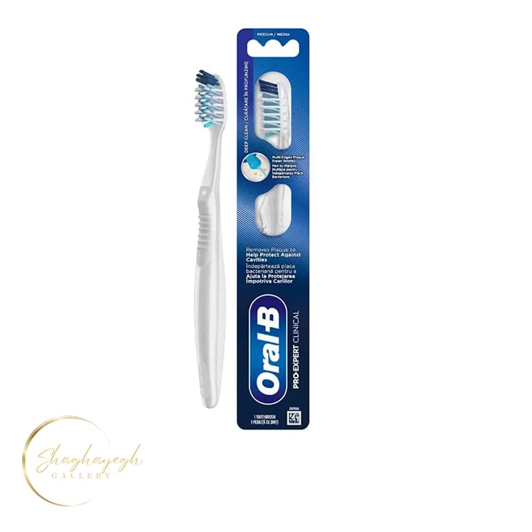 مسواک دستی پاکسازی عمیق دندان اورال بی پرو اکسپرت کلینیکال Oral B Pro Expert Clinical Deep Clean Manual Toothbrush — تصویر ۳