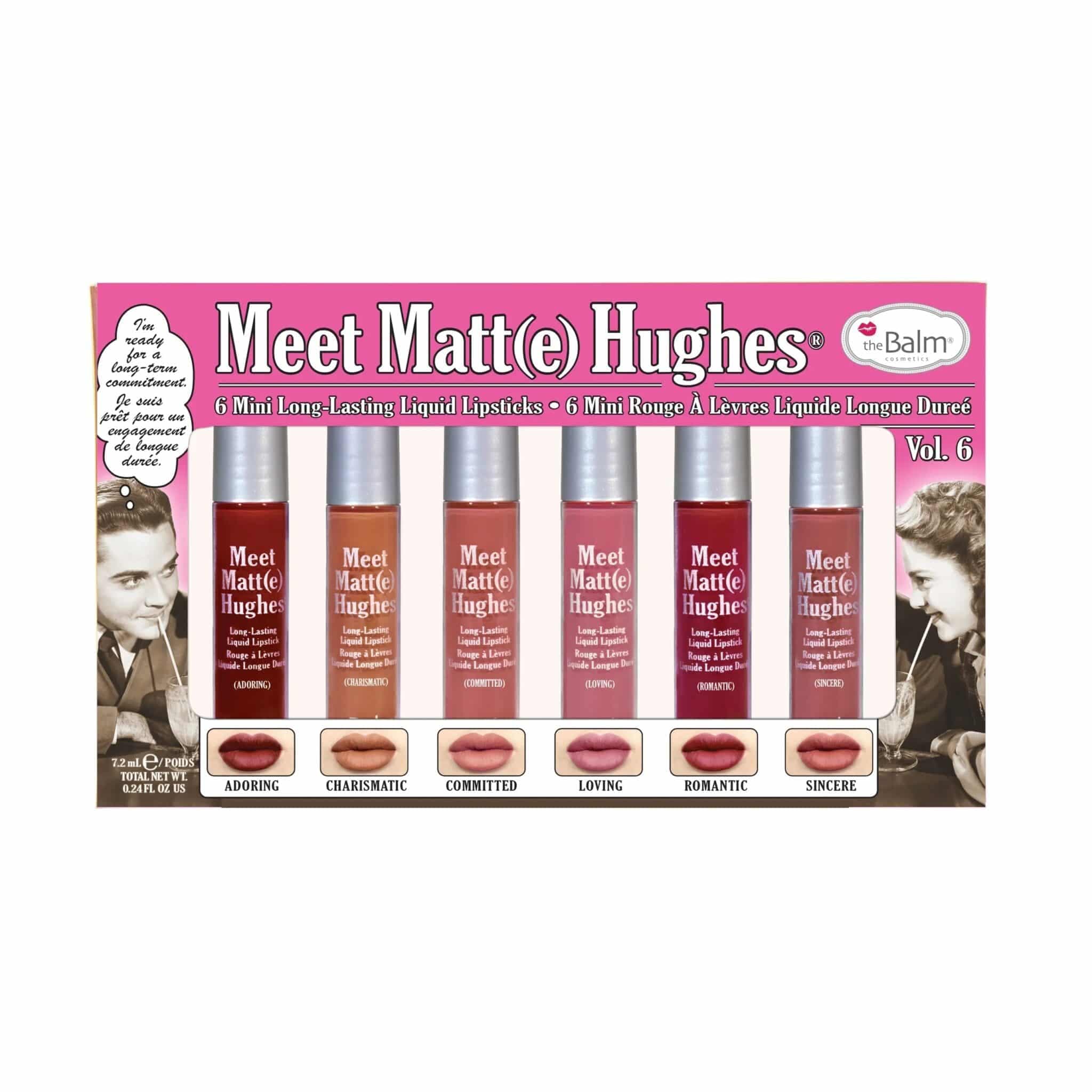 ست رژ لب مایع دبالم مدل Meet Matte Hughes Vol 6