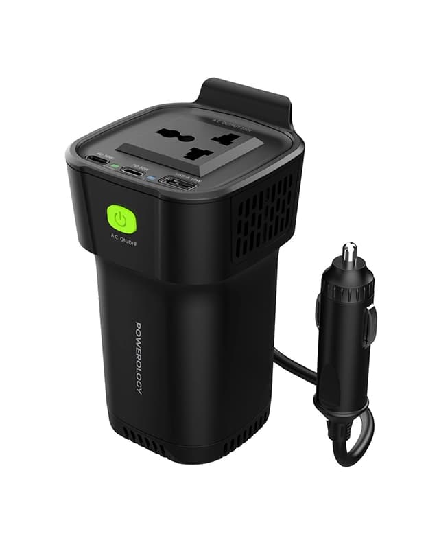 اینورتر خودرو 150 وات پاورولوژی Powerology 150W Inverter P150INVBK — تصویر ۳