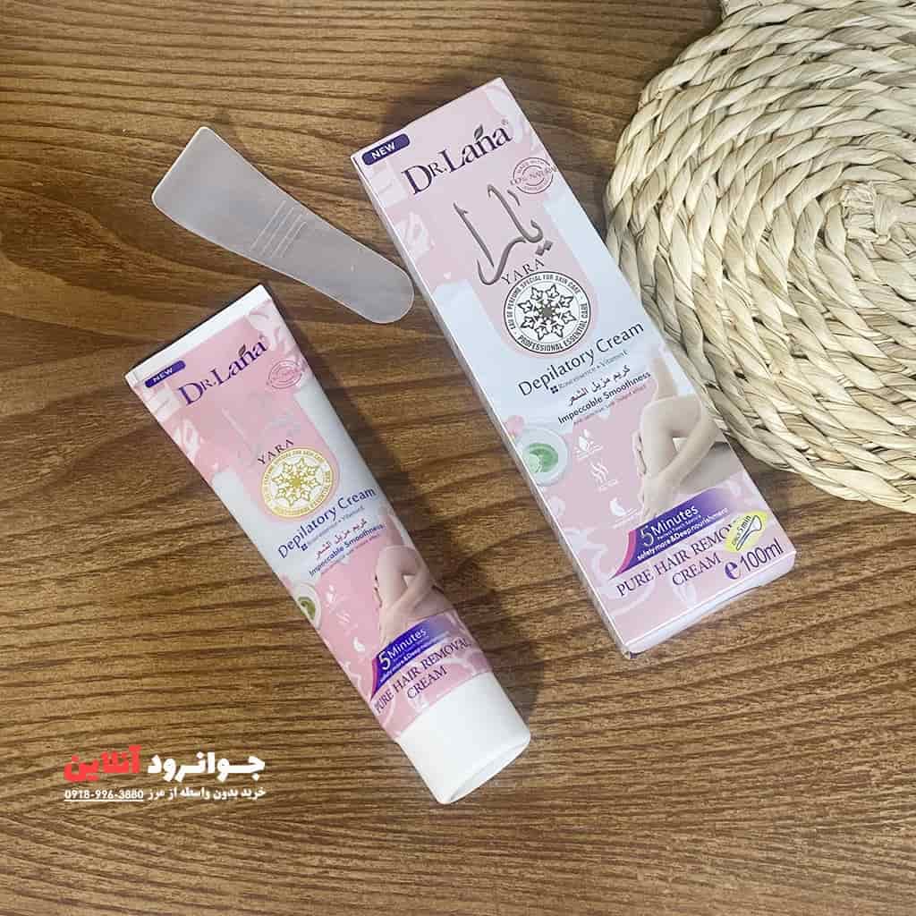 کرم موبر بدن و صورت دکتر لانا مدل یارا با حجم 100 میل — تصویر ۷