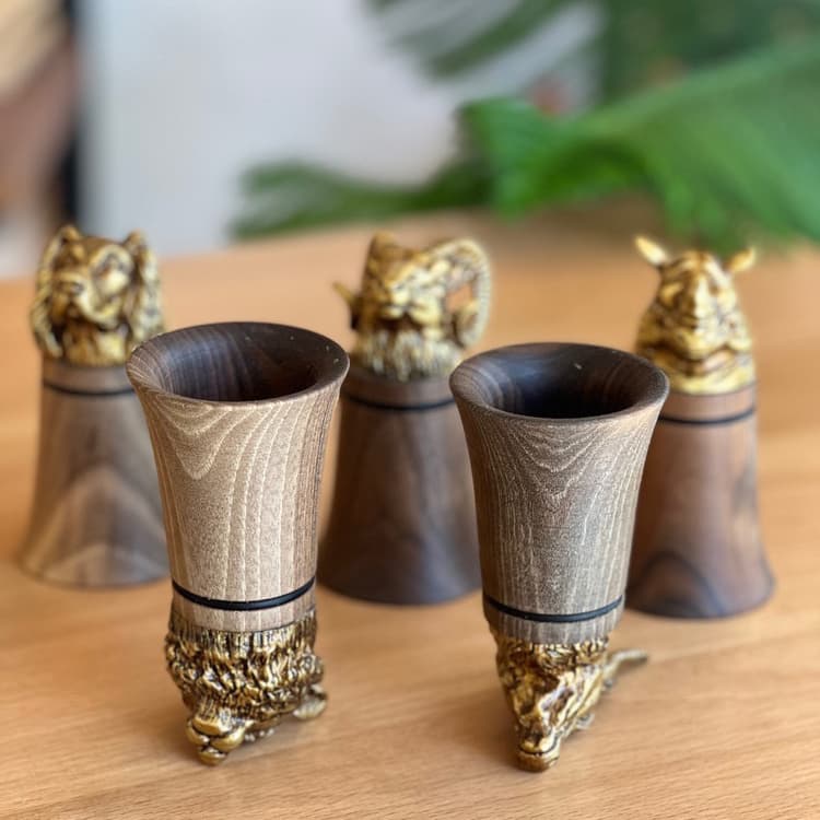 شات چوبی طرح سر حیوانات