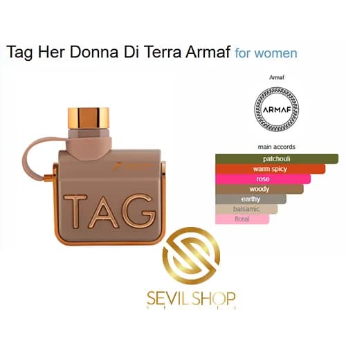 ادکلن آرماف تگ هر دونا دی ترا (تگ قهوه ای) Armaf Tag Her Donna Di Terra — تصویر ۵