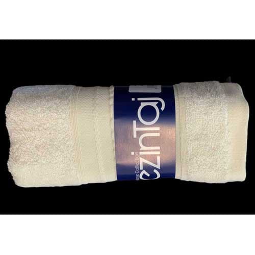 حوله استخری 70*130 رزین تاژ بامبو کرم