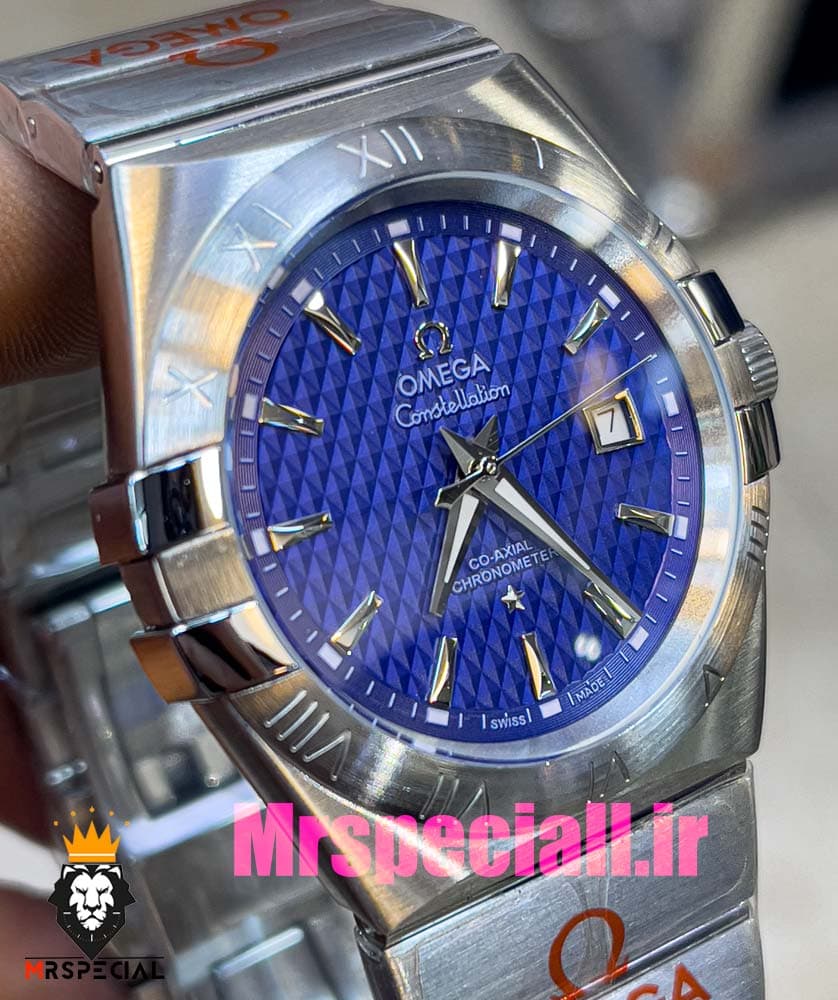 ساعت امگا مردانه مدل کانسلیشن استیل صفحه ابی OMEGA Constllation 020951 — تصویر ۱۱
