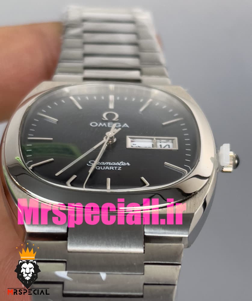 ساعت امگا سیمستر کوارتز استیل صفحه مشکی OMEGA SEAMASTER 020871 — تصویر ۱۲