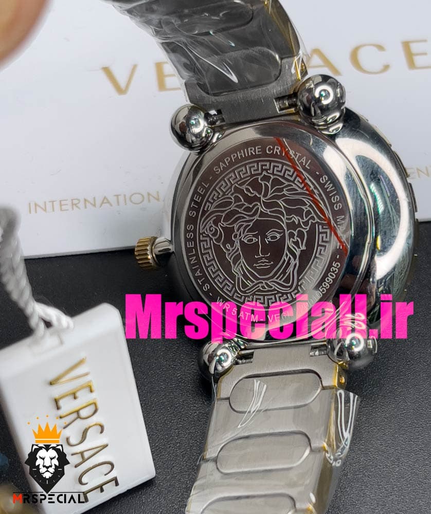 ساعت ورساچه زنانه کوارتز استیل صفحه ابی 020850 VERSACE — تصویر ۸