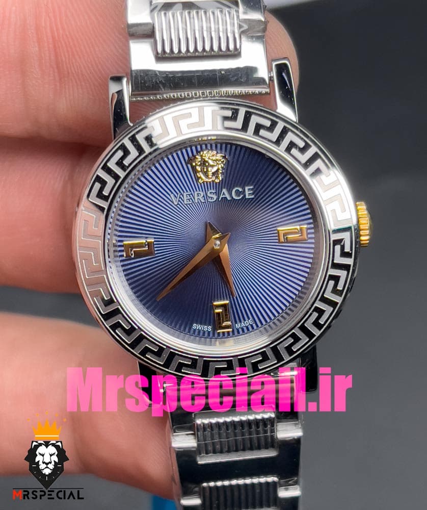 ساعت ورساچه زنانه کوارتز استیل صفحه ابی 020850 VERSACE — تصویر ۳