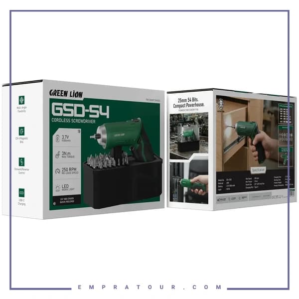 پیچ گوشتی شارژی گرین لاین GNGSD54CS — تصویر ۱۱