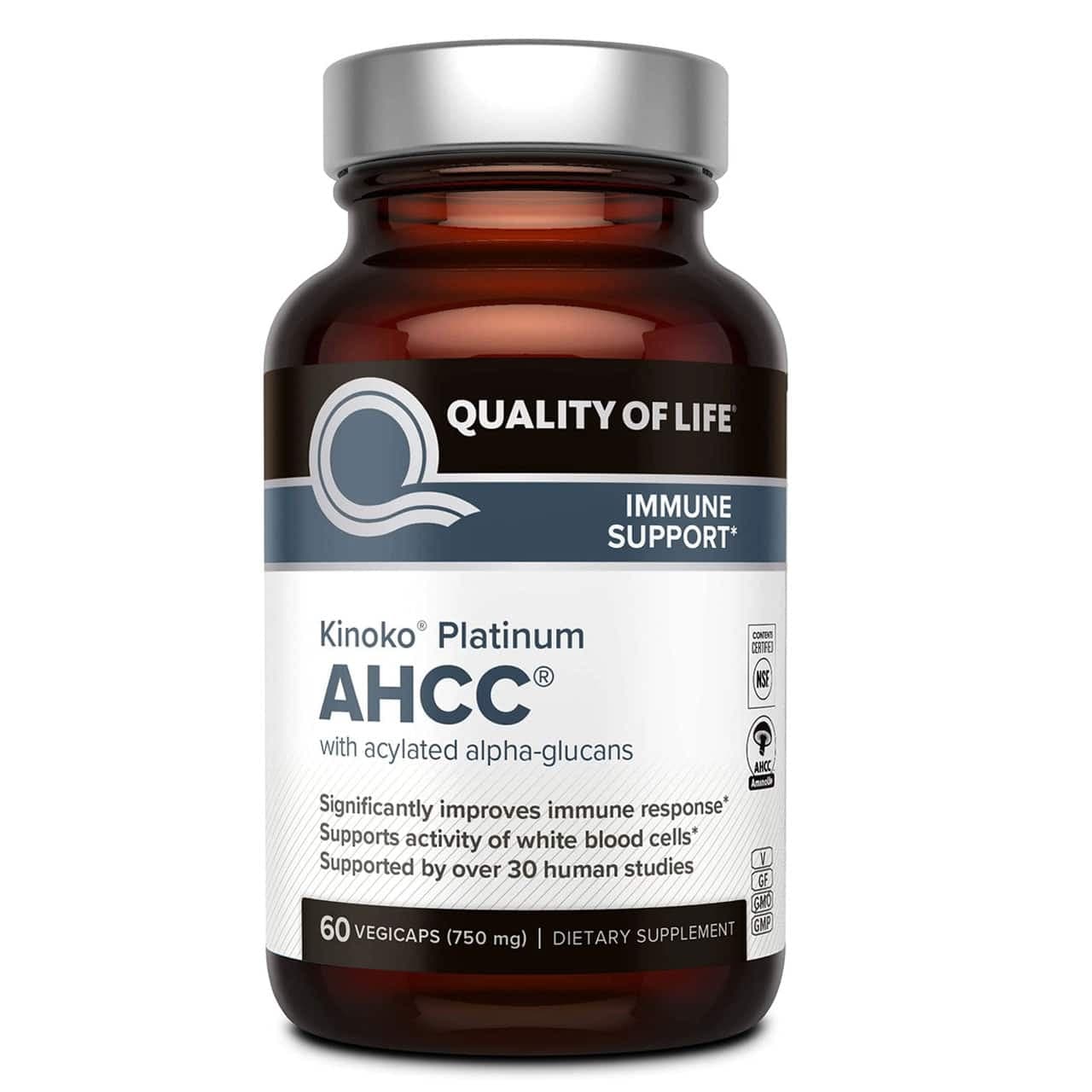 کپسول ای اچ سی سی پلاتینیوم AHCC آمریکایی اصل 60 عددی {750 میلی گرم} — تصویر ۲