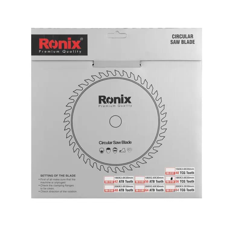 تیغ اره الماسه MDF رونیکس سایز 56×180 مدل RH-5104 — تصویر ۷