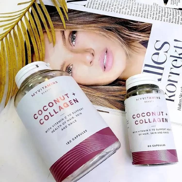 مکمل کوکونات کلاژن 180 عددی اورجینال ا Coconut Collagen My Vitamins — تصویر ۳