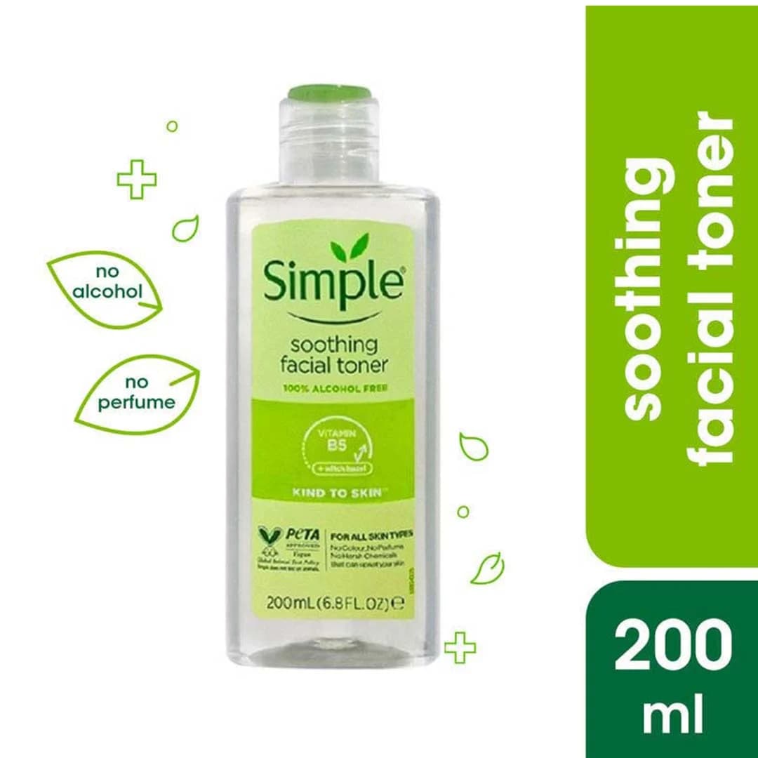 تونر تسکین دهنده سیمپل Simple soothing facial toner — تصویر ۳