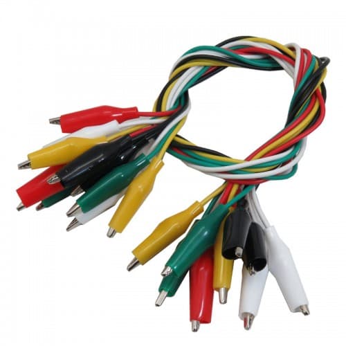 کابل و گیره سوسماری 50 سانتیمتری (مجموعه 10 عددی)