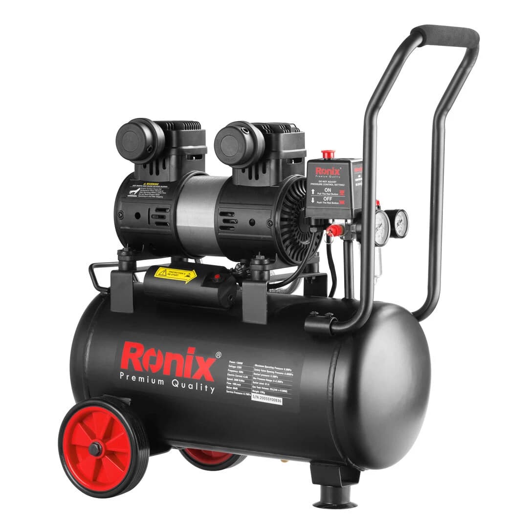 پمپ باد سایلنت 25 لیتری رونیکس مدل RC-2512 — تصویر ۲