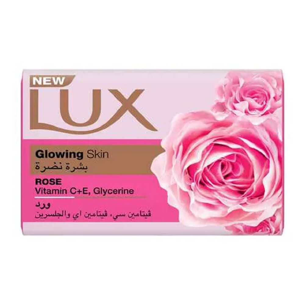 صابون لوکس LUX اصل عربستان با رایحه رز (ویتامینه) وزن 170 گرم — تصویر ۲