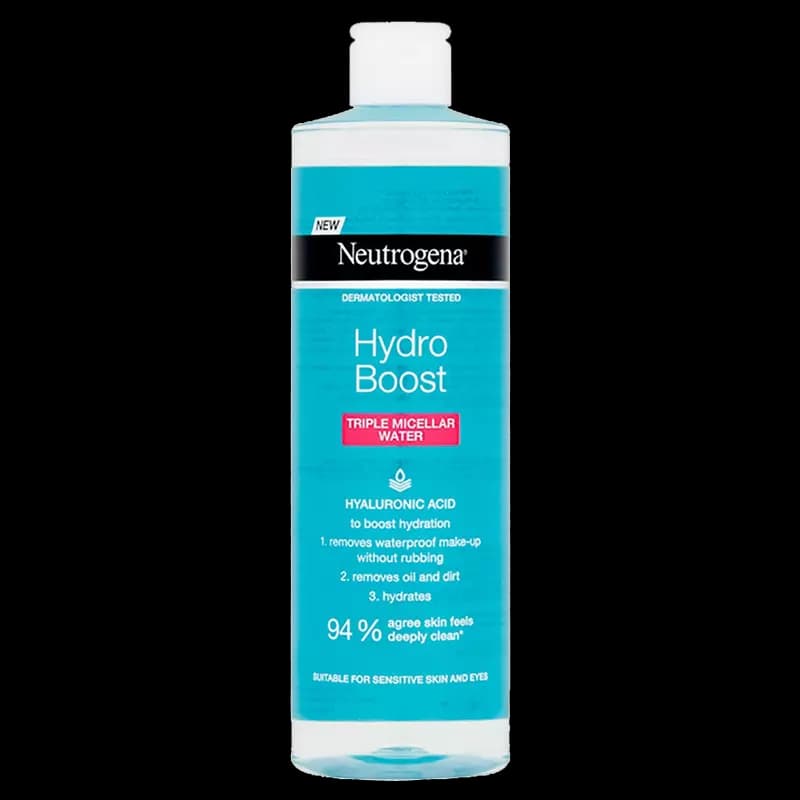 میسلار واتر 3 کاره نوتروژینا مدل Hydro Boost آبرسان حاوی هیالورونیک اسید — تصویر ۳