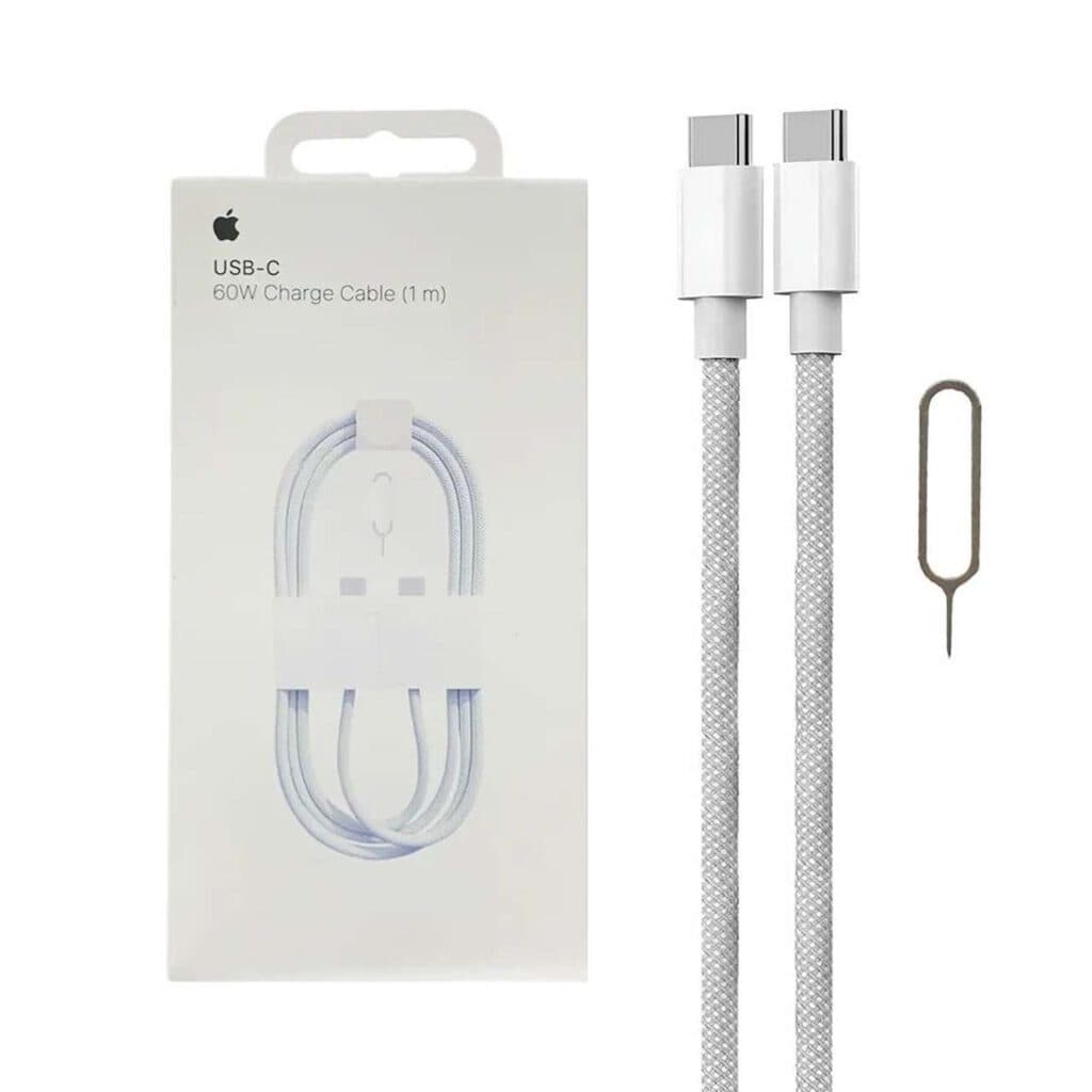 کابل شارژ آیفون 16 مدل MQKJ3ZM/A 60W – سفید – kZN (گارانتی شش ماهه Kezen) — تصویر ۴