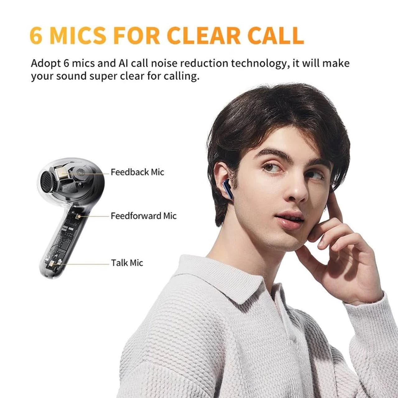 ایرفون بی سیم QCY مدل AilyBuds Pro Plus – آبی (گارانتی شش ماهه شرکتی) — تصویر ۱۰