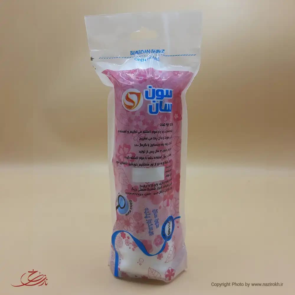 پد آرایش پاک کن سون سان seven sun بسته 92 عددی — تصویر ۳