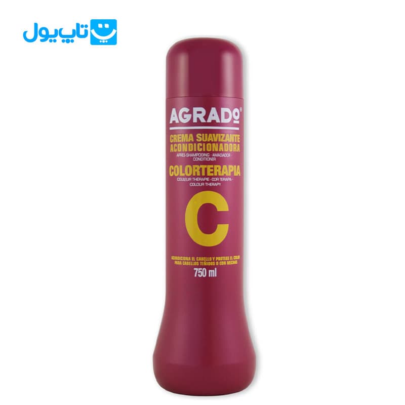 نرم کننده مو آگرادو AGRADO مدل COLORTERAPIA محافظ موهای رنگ شده حجم 750 میلیلیتر