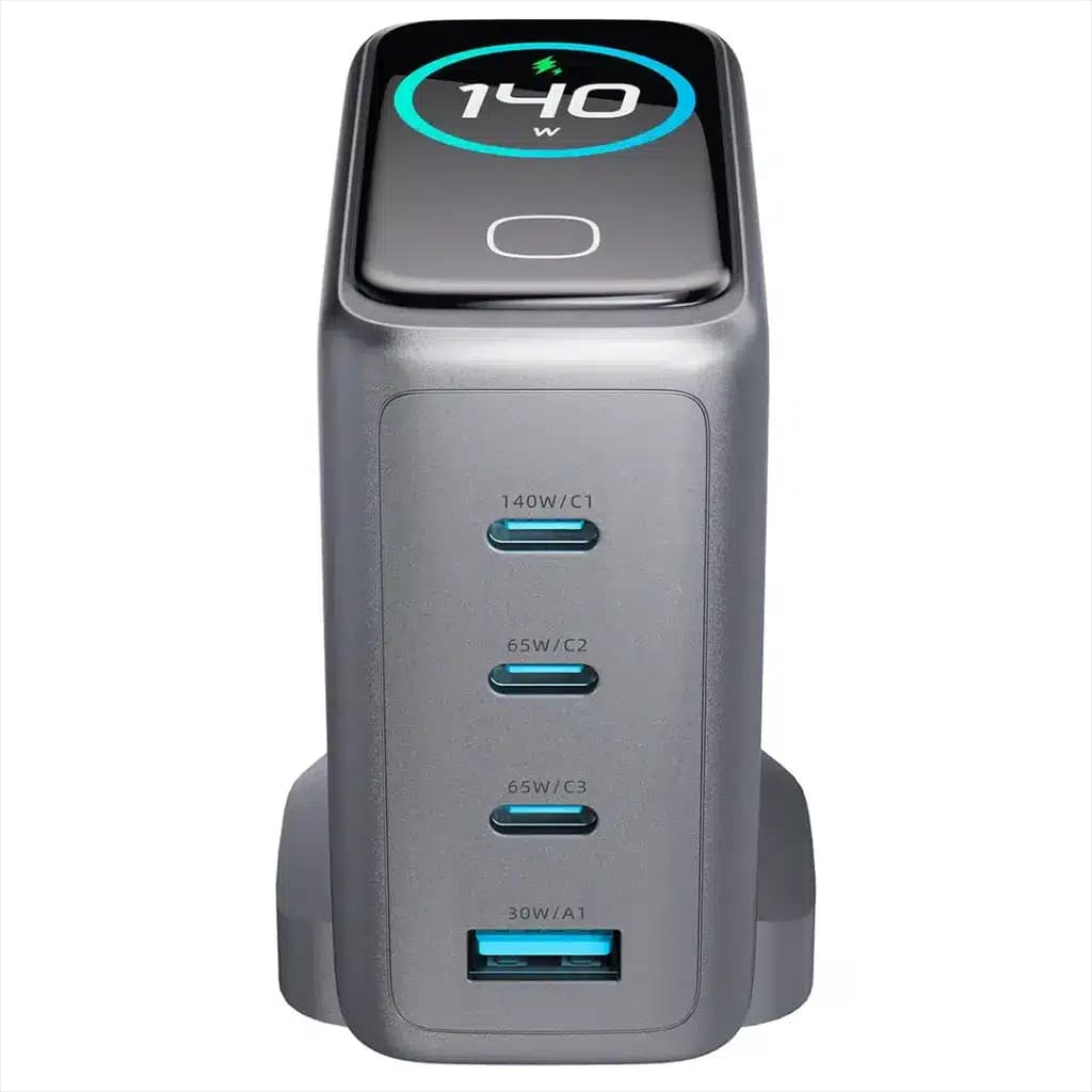 شارژر دیواری پاورولوژی Powerology Voltflow GaN PD ۱۴۰W — تصویر ۳