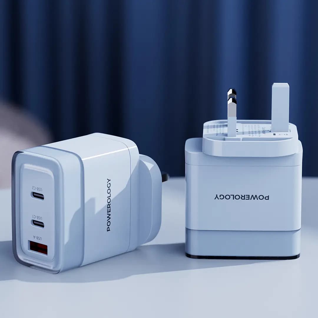 آداپتور شارژر پاورولوژی Powerology Lunex Series Fast Charging Adapter PD 65W — تصویر ۷
