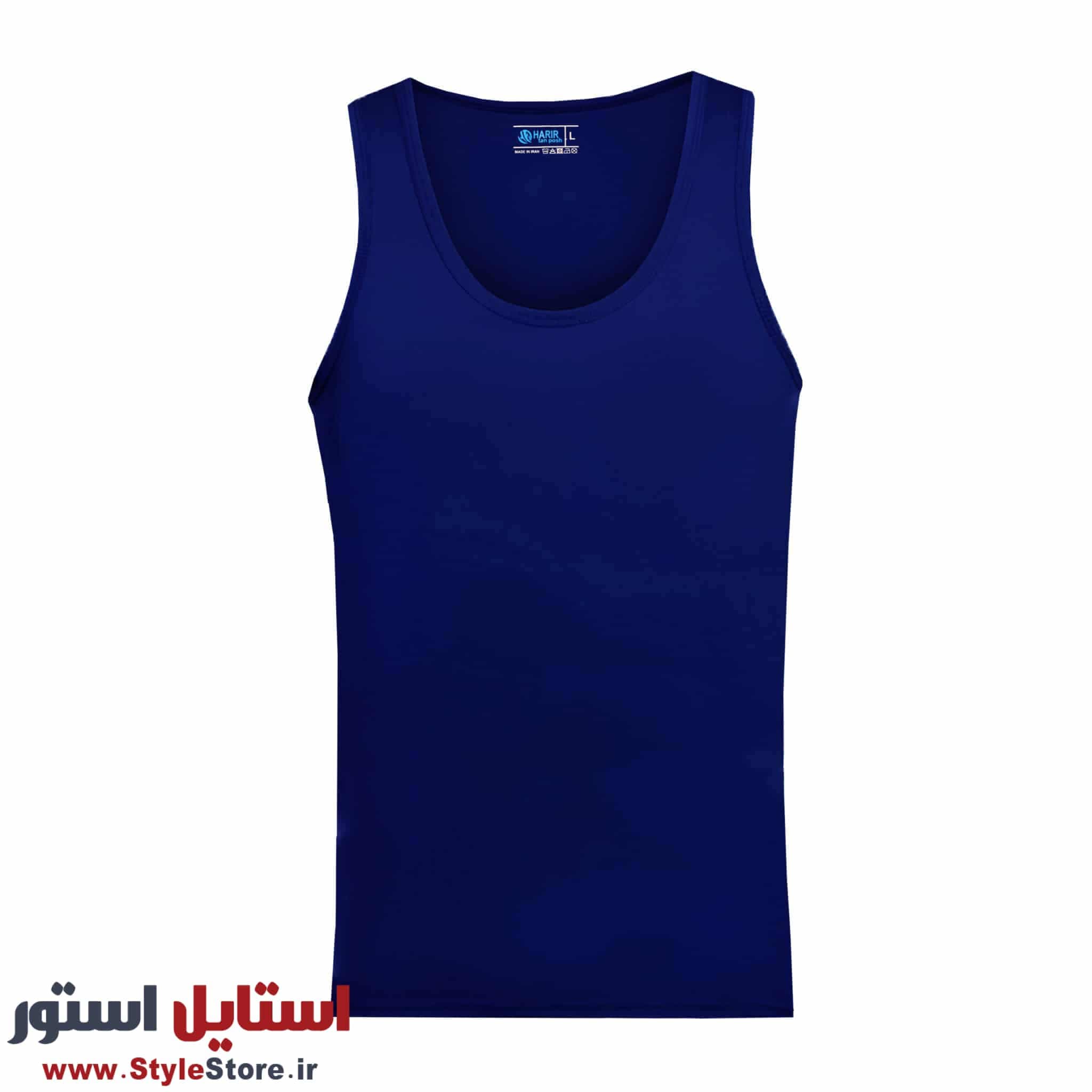 زیرپوش رکابی مردانه حریر تن پوش مدل پنبه رنگ آبی