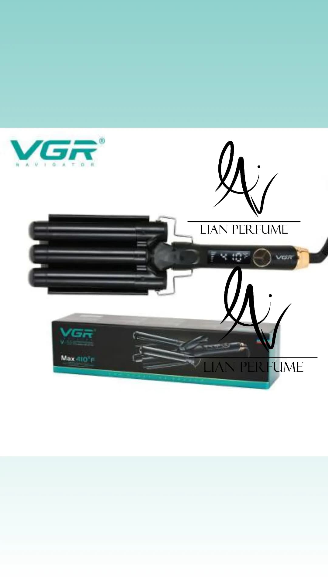 دستگاه انبر فرکننده مو وی جی آر ۵۹۱ فر اس V-591 انبر موج VGR V-591 Triple Waver — تصویر ۵