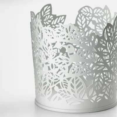 جاشمعی طرح دار سفید ایکیا SAMVERKA/ سایز 8 سانتی متر — تصویر ۳
