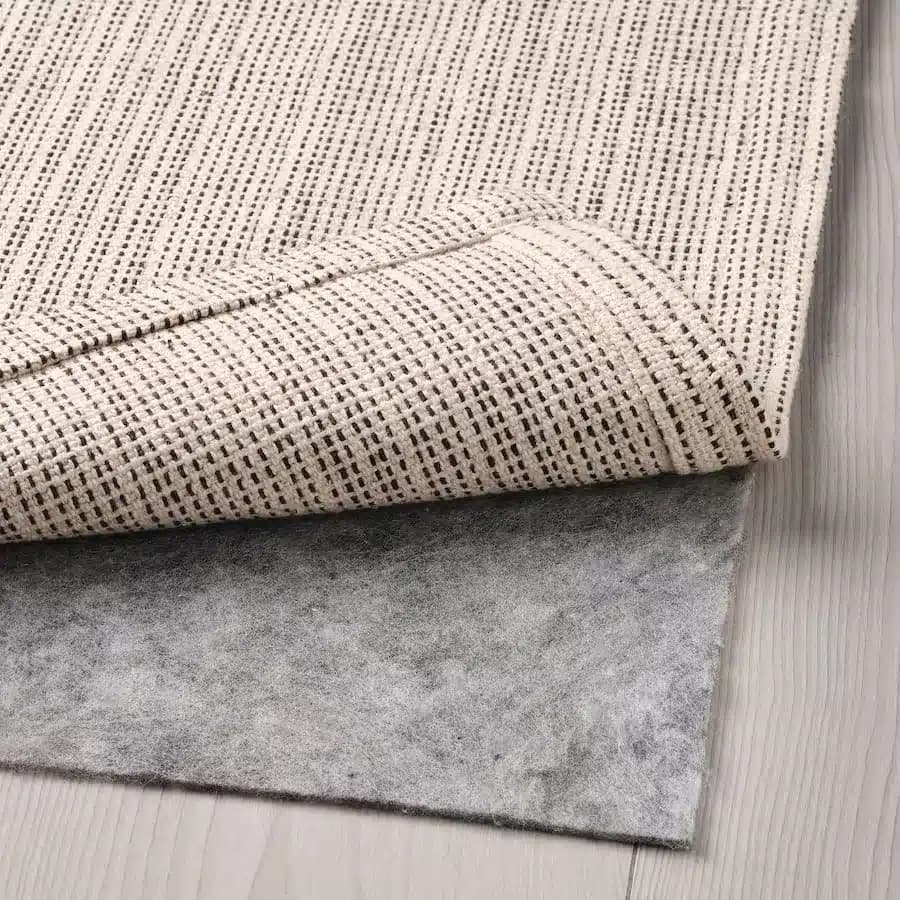 فرش رنگ طبیعی/مشکی ایکیا TIPHEDE سایز 120×180 سانتیمتر — تصویر ۶