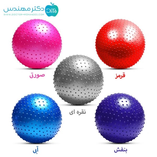 توپ جیم بال خاردار سایز 75 همراه با تلمبه — تصویر ۵