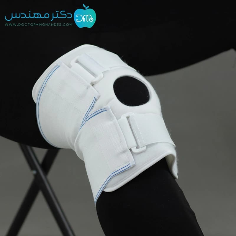 زانوبند قابل تنظیم کشکک باز پاک سمن کد026 — تصویر ۲