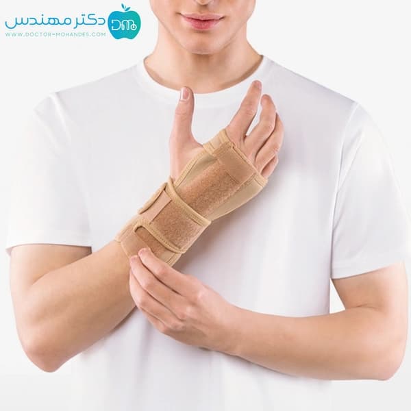 مچ بند طبی نئوپرنی آتل دار دبل ساید پاک سمن کد 168 — تصویر ۲
