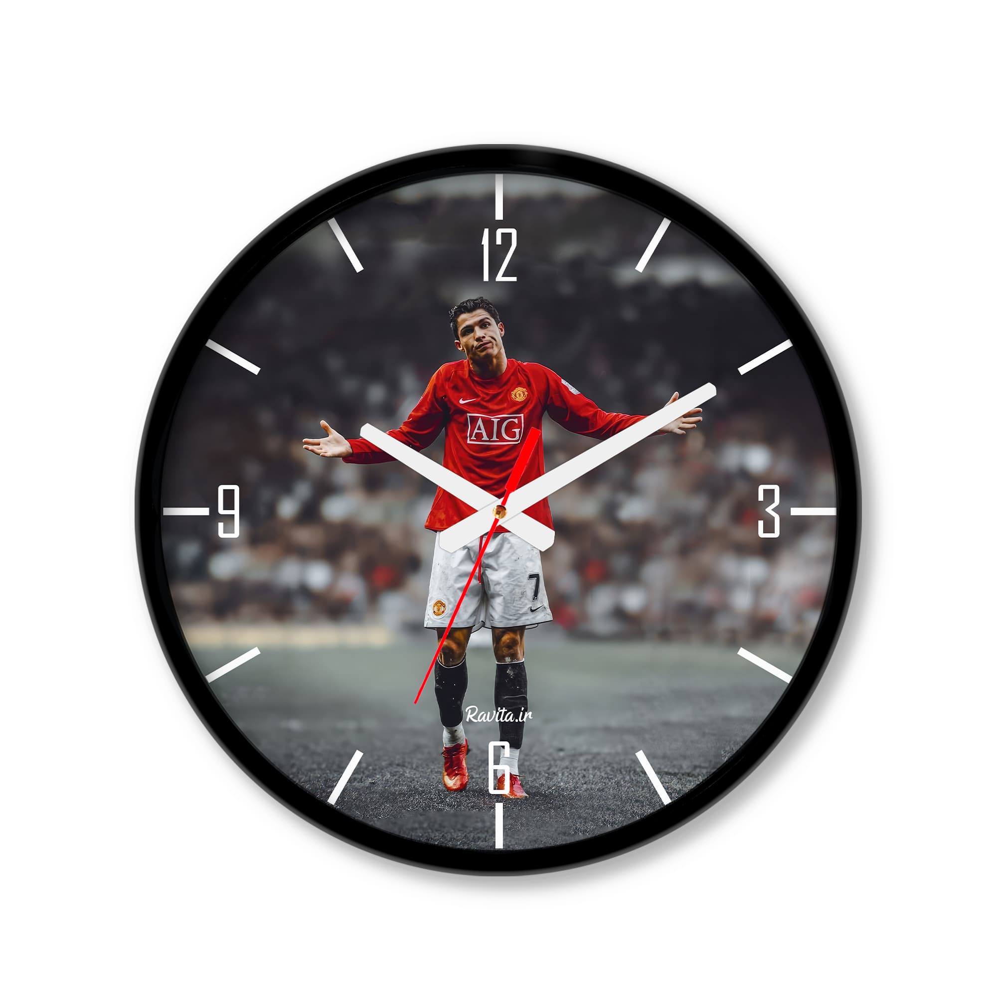 ساعت رومیزی دیواری راویتا طرح رونالدو – Ronaldo کد 3753