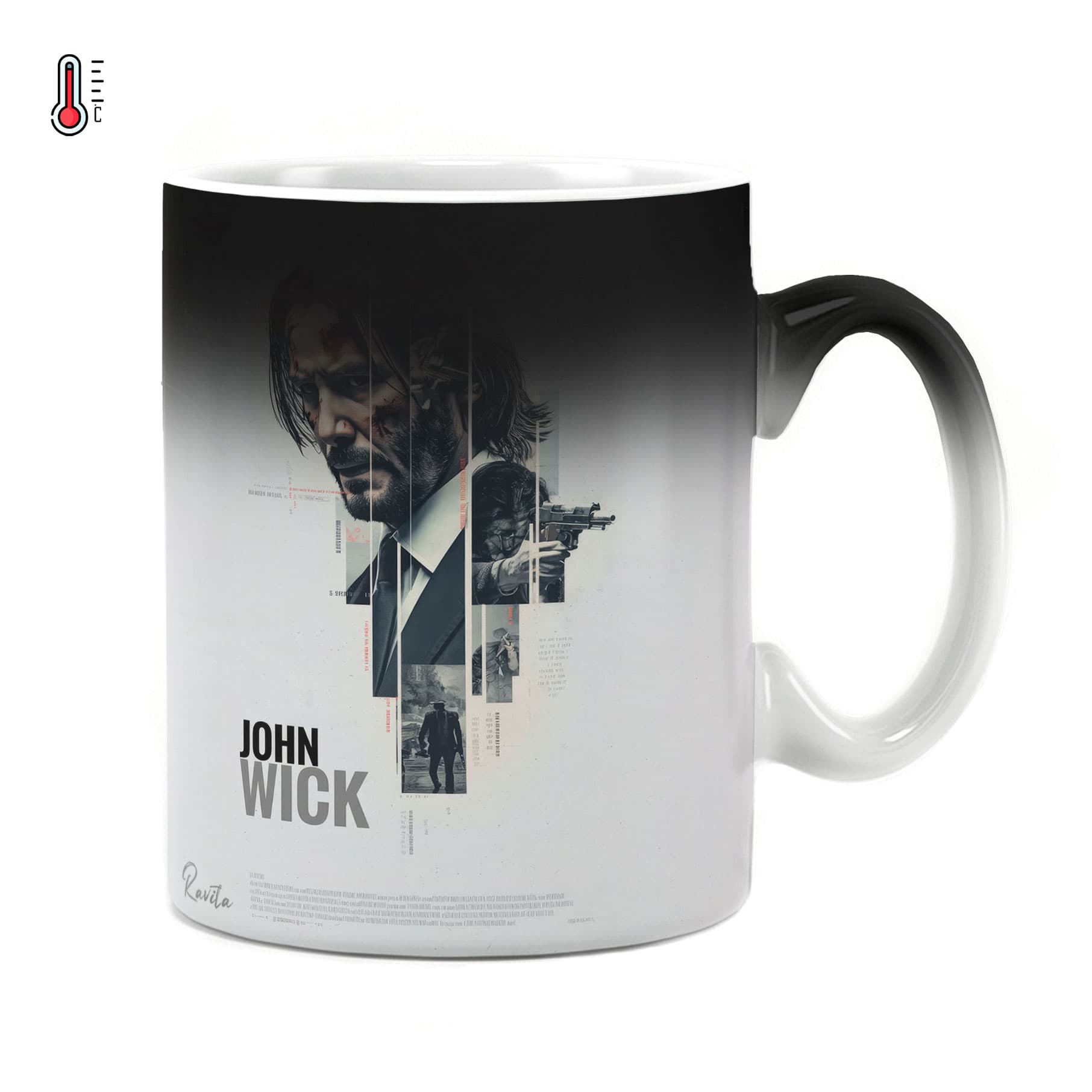 ماگ حرارتی راویتا طرح جان ویک – John wick کد 3741
