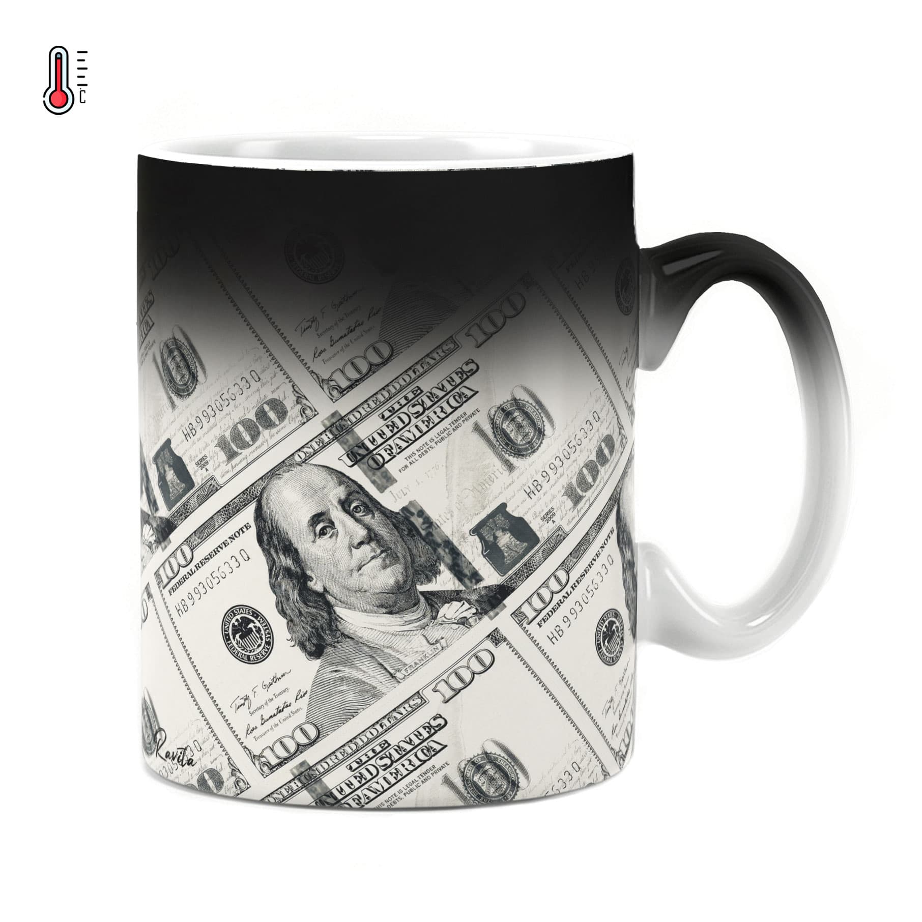 ماگ حرارتی راویتا طرح دلار – Dollar کد 3716 — تصویر ۶