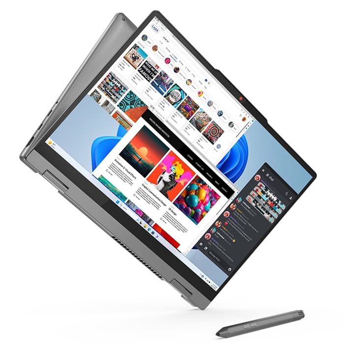 لپ تاپ 14 اینچی لنوو مدل IdeaPad 5 2-in-1 14IRH9-i5 13420H-16GB LPDDR5-512GB SSD-IPS-Touch-Fingerprint به همراه قلم — تصویر ۷