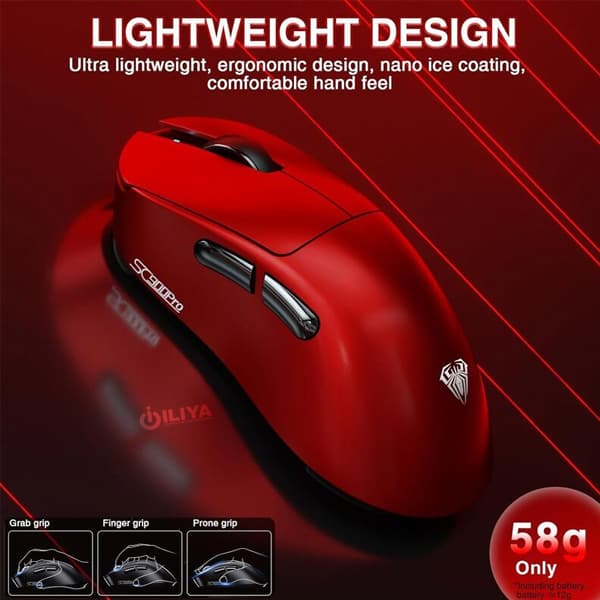 ماوس گیمینگ آئولا مدل AULA SC900 PRO اتصال سه حالته — تصویر ۸