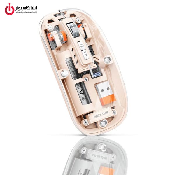 ماوس وایرلس و بلوتوثی گرین لاین مدل Green Lion Transparent Mouse 2 — تصویر ۹
