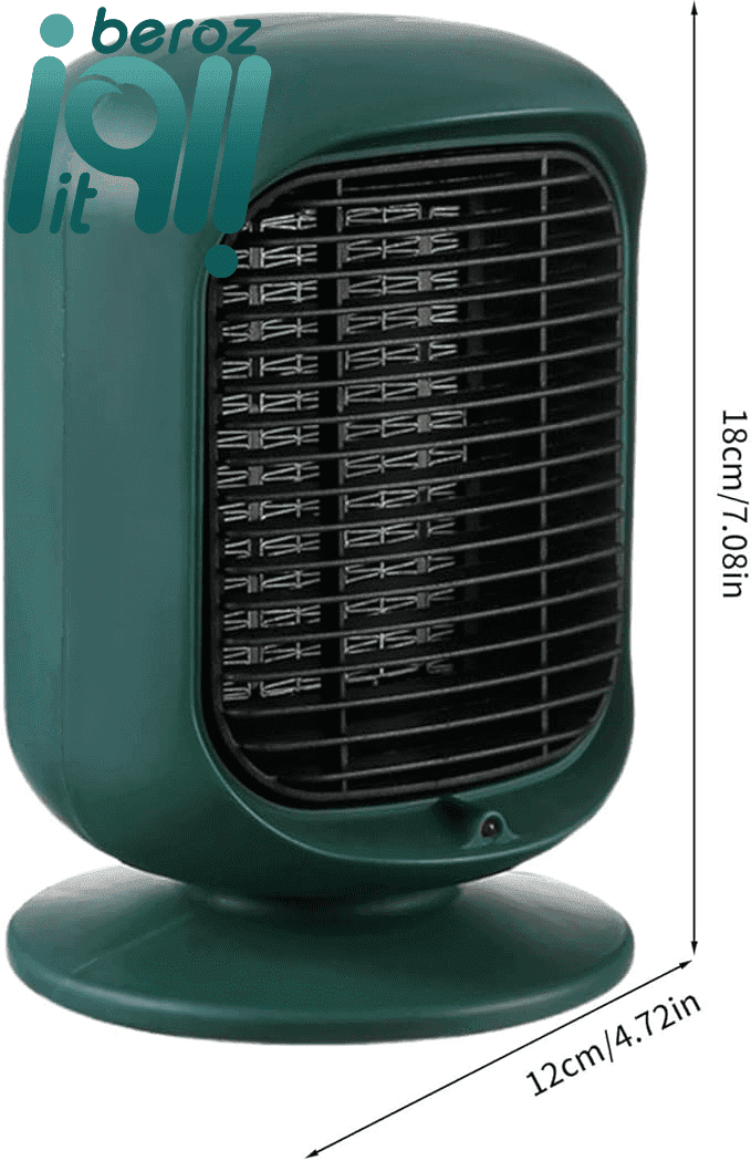 هیتر رومیزی و بخاری برقی 1200W مدل Desktop Heater GKQ2Y — تصویر ۶