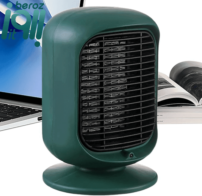 هیتر رومیزی و بخاری برقی 1200W مدل Desktop Heater GKQ2Y — تصویر ۸
