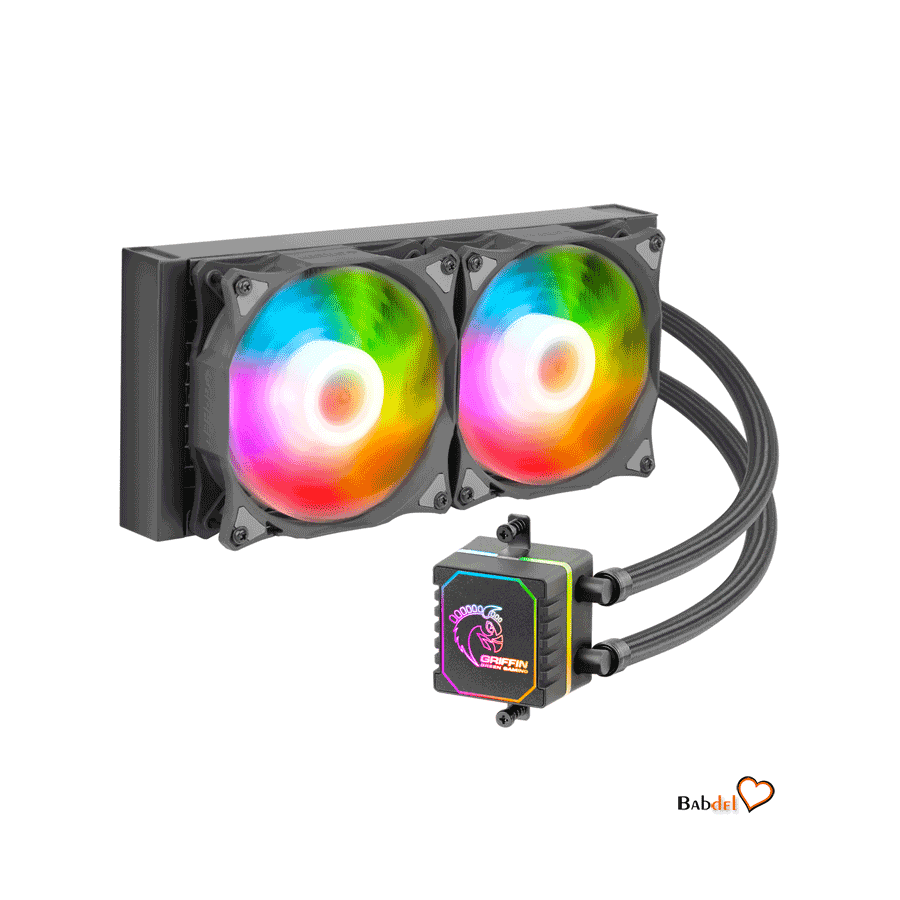 خنک کننده پردازنده آبی گرین FAN CPU GLACIER GREEN GLC240-ARGB — تصویر ۵
